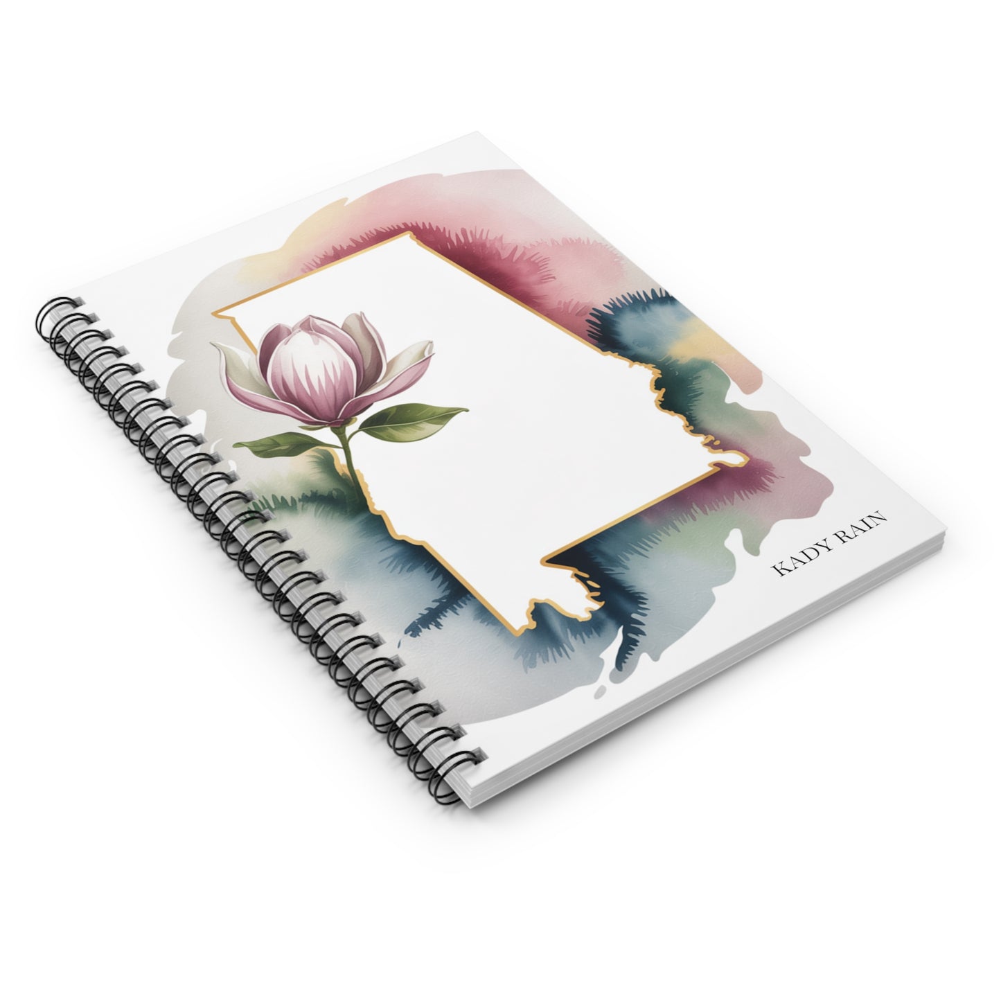 Heartfelt Alabama Spiral Notebook - Ruled Lines, Creative Journal, Stationery Gift | Kady Rain Official Merch